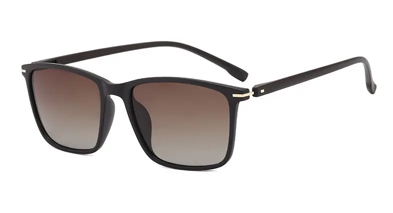 Men's Square Frame Polarized Sunglasses Driving Driver Glasses UV400 Cross Border - Image 2