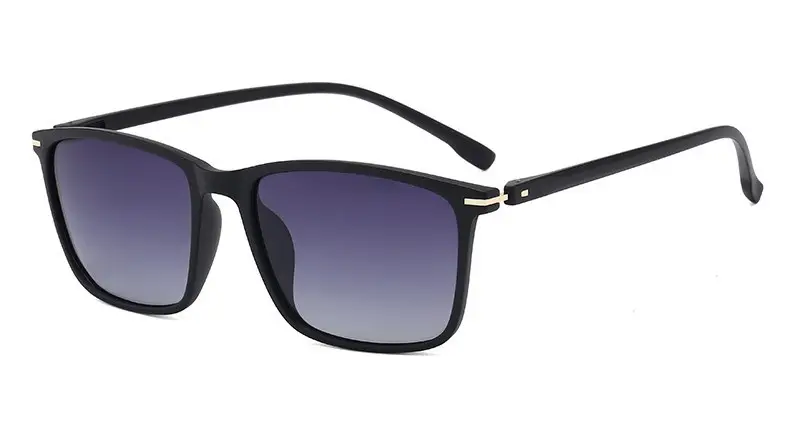 Men's Square Frame Polarized Sunglasses Driving Driver Glasses UV400 Cross Border - Image 4