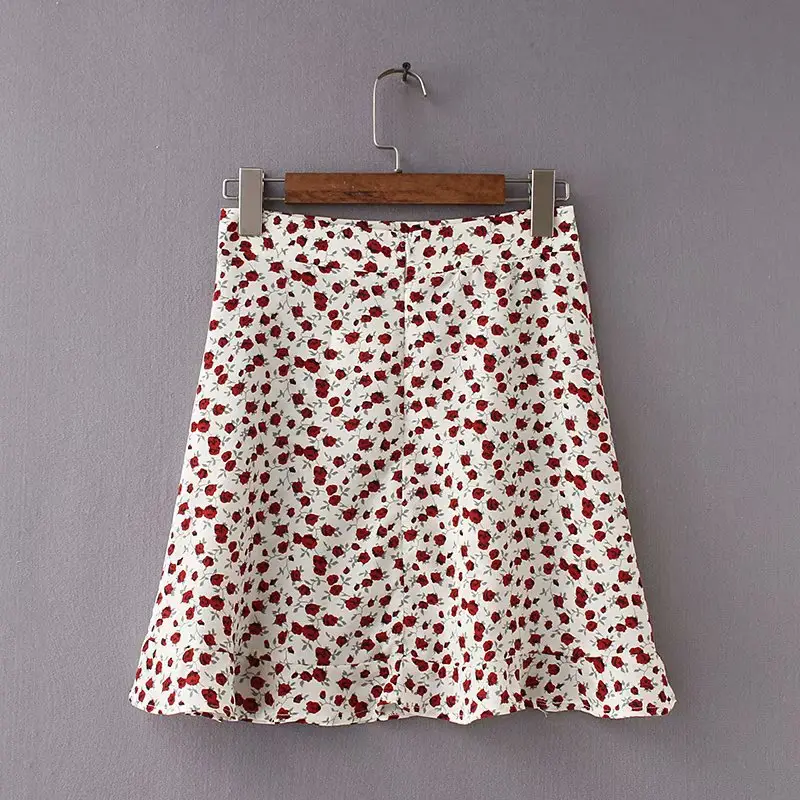 Black Polka Dot High Waist Mini Skirt - Image 5