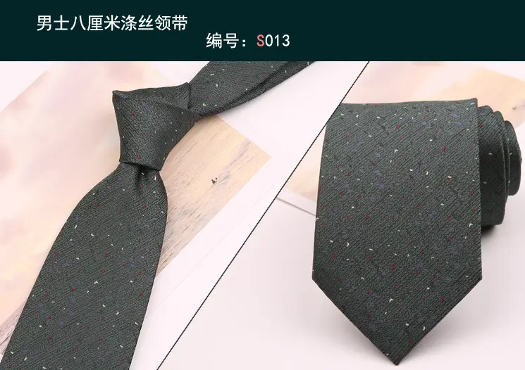 Men's 8cm Striped Hand Tie Navy Blue - Image 4