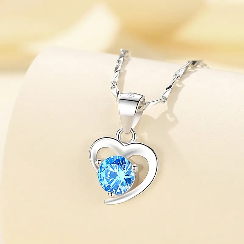 Heart Shaped Gold Plated Necklace for Women Valentine's Day - Image 2
