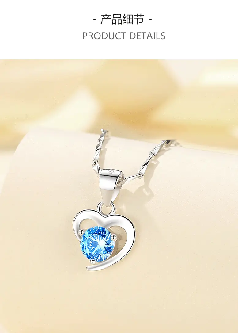 Heart Shaped Gold Plated Necklace for Women Valentine's Day — feature 6