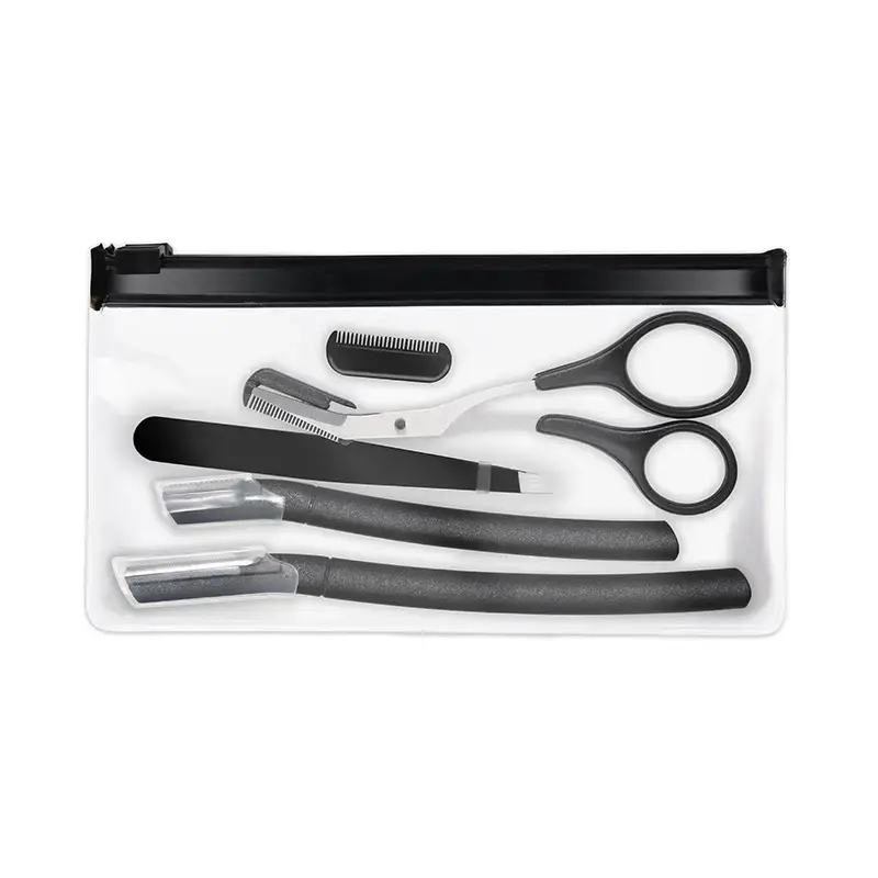 New Milk White Eyebrow Trimming Knife 4-Piece Set - Image 4