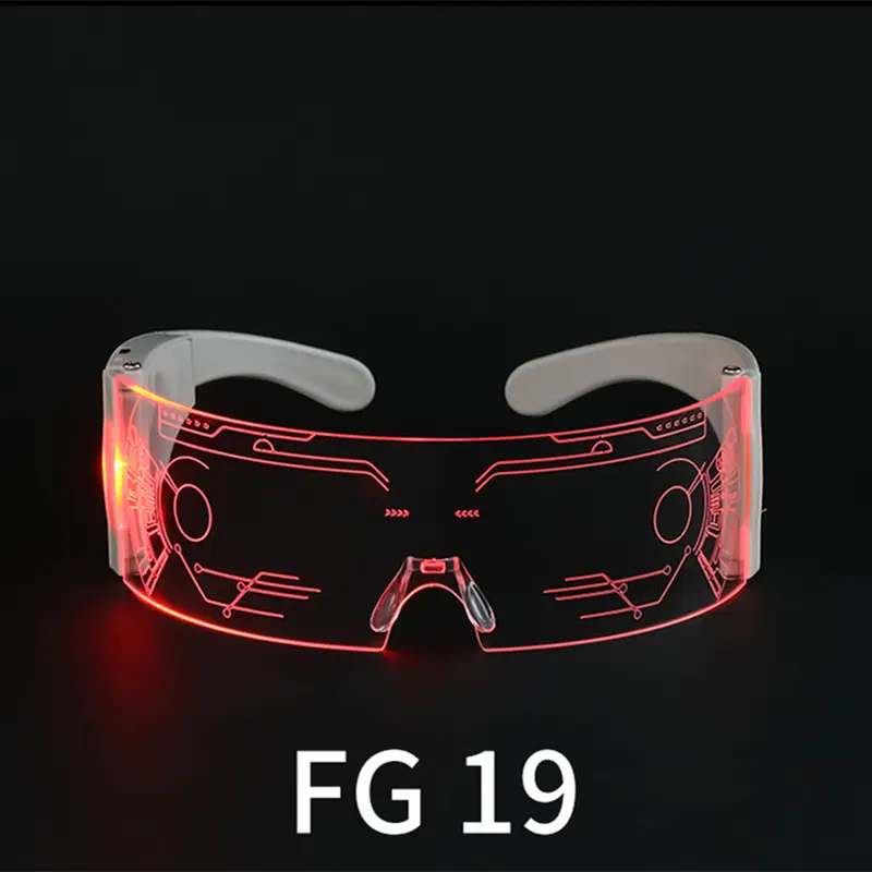 European Rechargeable Glare LED Glasses FG19 - Image 6