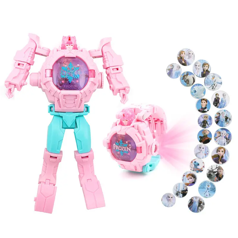 Iron Man Projection Watch for Kids Red Gold