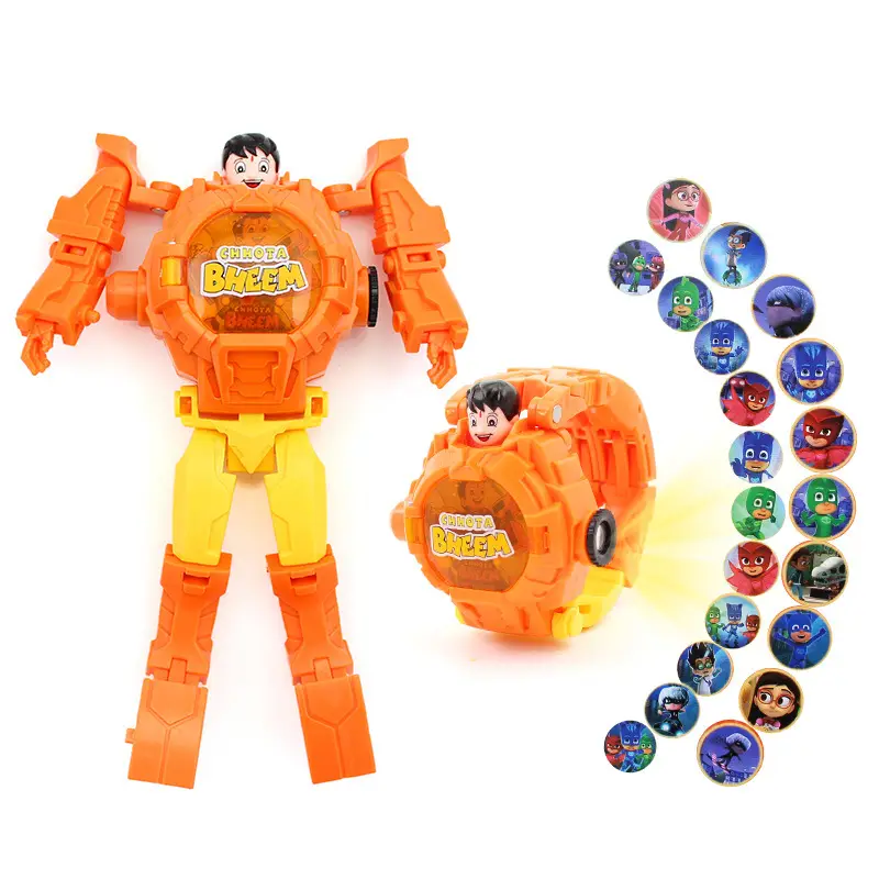 Iron Man Projection Watch for Kids Red Gold
