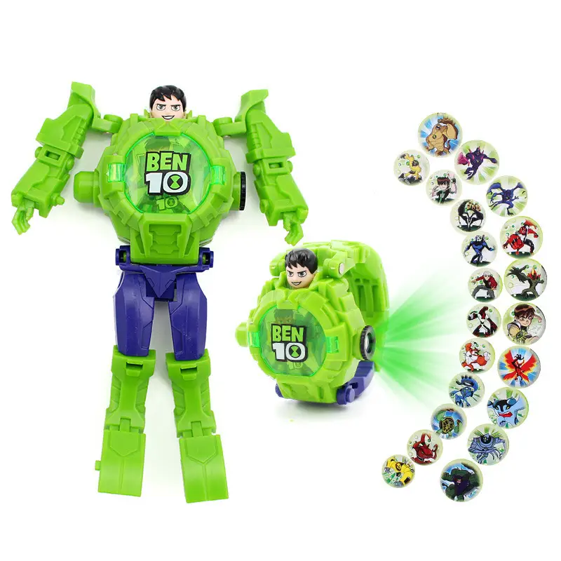 Iron Man Projection Watch for Kids Red Gold