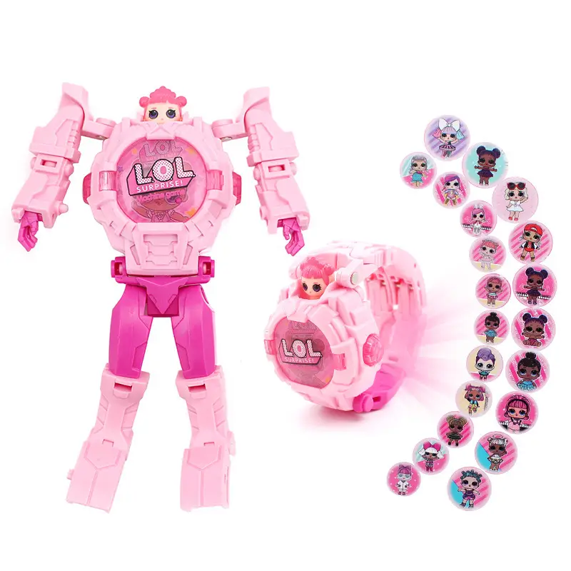 Iron Man Projection Watch for Kids Red Gold