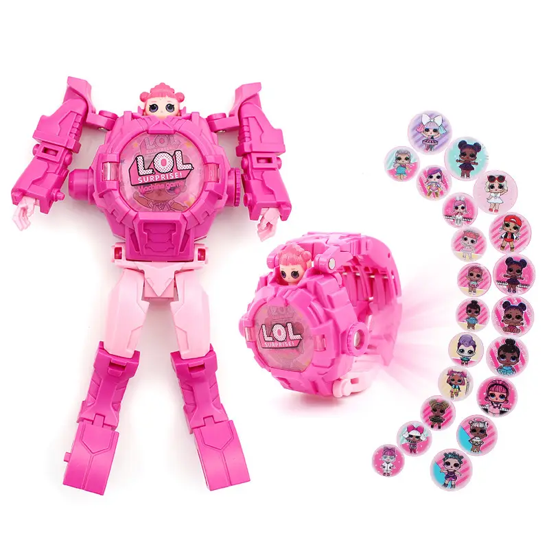 Iron Man Projection Watch for Kids Red Gold