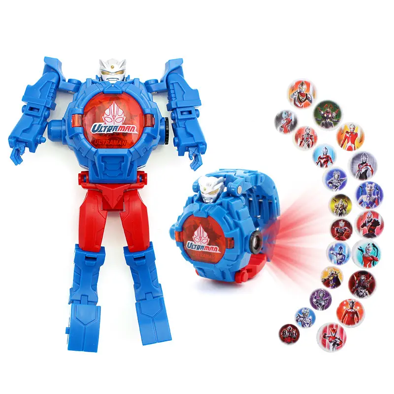 Iron Man Projection Watch for Kids Red Gold
