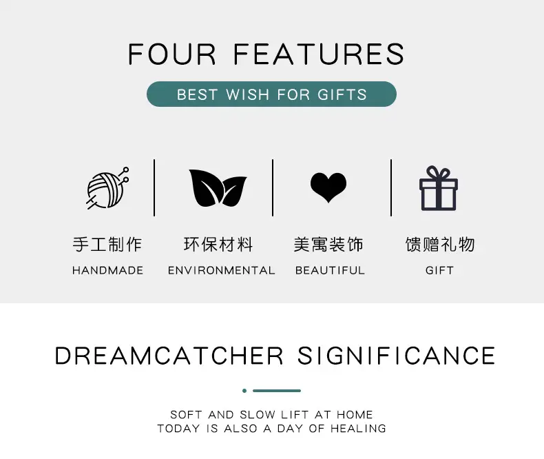 Blue Enchantress Dream Catcher 40cm Feather Decor — feature 3