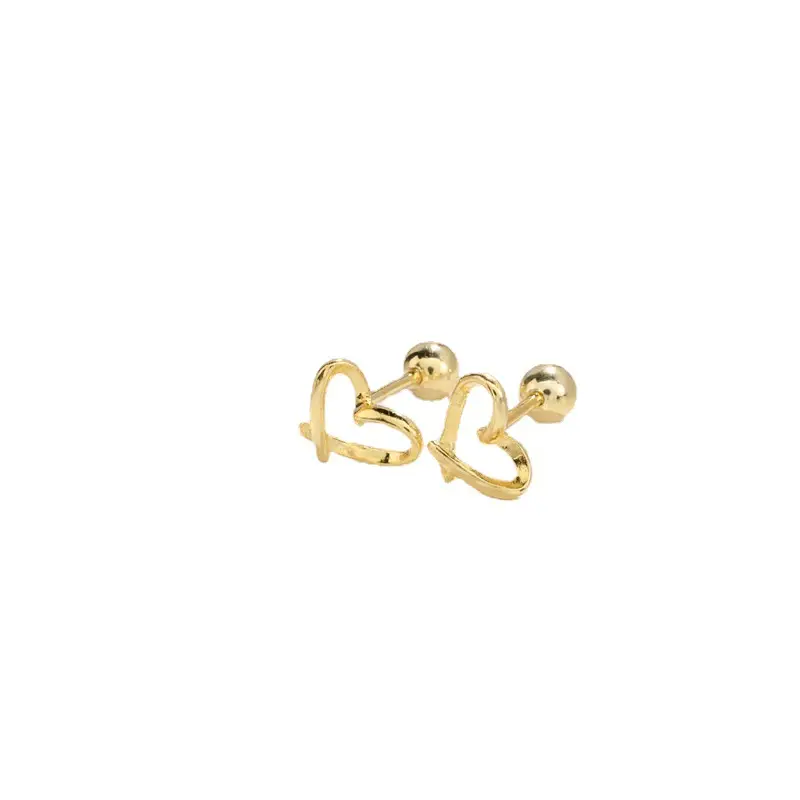 Hollow Love Heart S925 Silver Earrings - Image 5