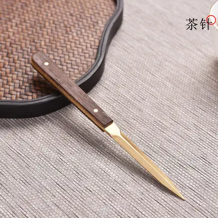 Pure Copper Tea Spoon with Solid Wood Handle - Image 3