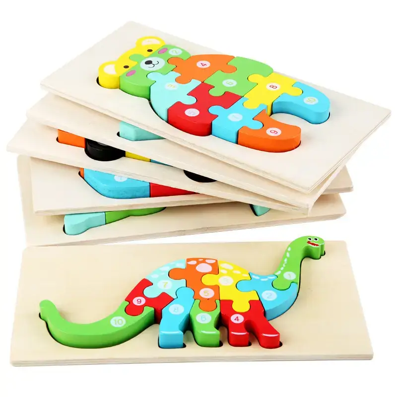 Wooden Puzzle Truck Toy for Kids 1-2 Years