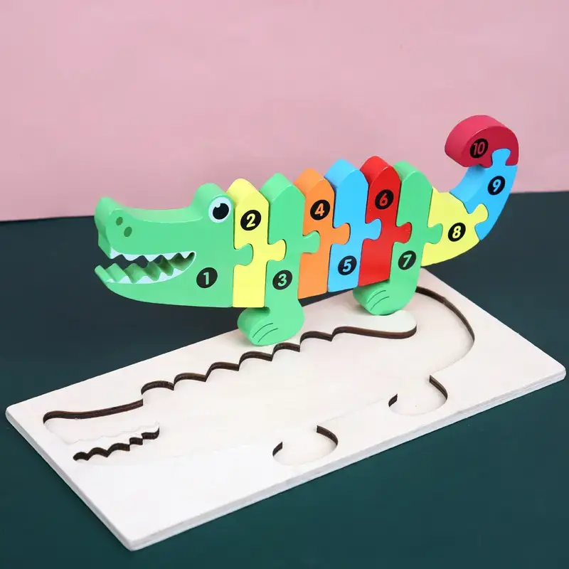 Wooden Puzzle Truck Toy for Kids 1-2 Years