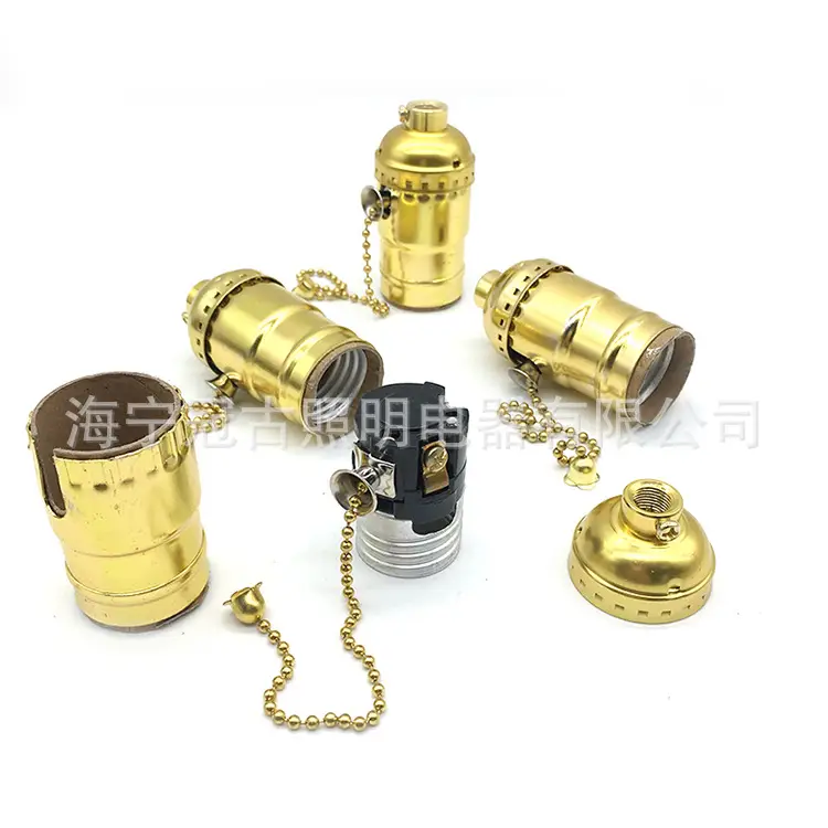 Retro Aluminum Lamp Holder with Screw Zippers - Image 6