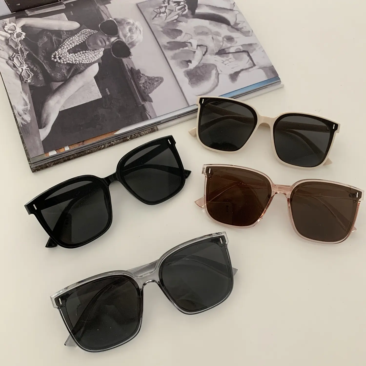 2021 Retro Korean Style Big Face Slimming Sunglasses for Women - Image 3