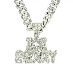 Full Diamond Letter Pendant Necklace for Men — feature 5