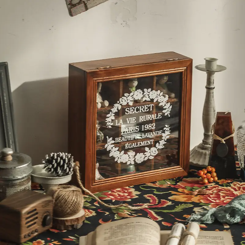 Small Wooden Jewelry Storage Box for Desktop Use - Image 4