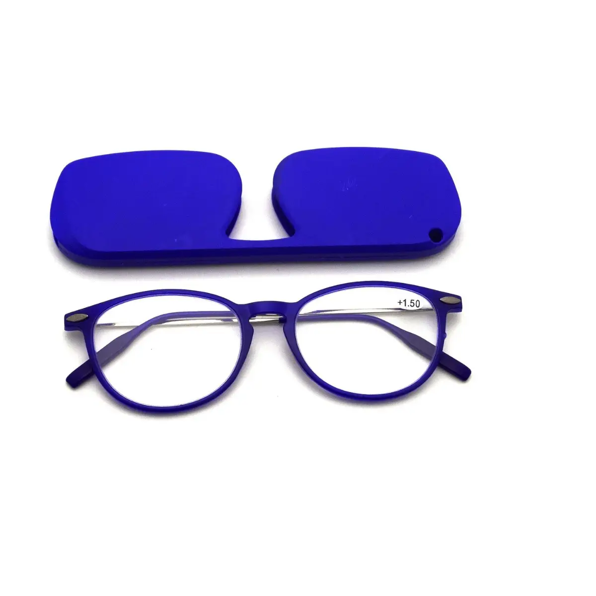 Anti-Blue Light Flat Glasses for Presbyopia, Red, Tr90, Lightweight