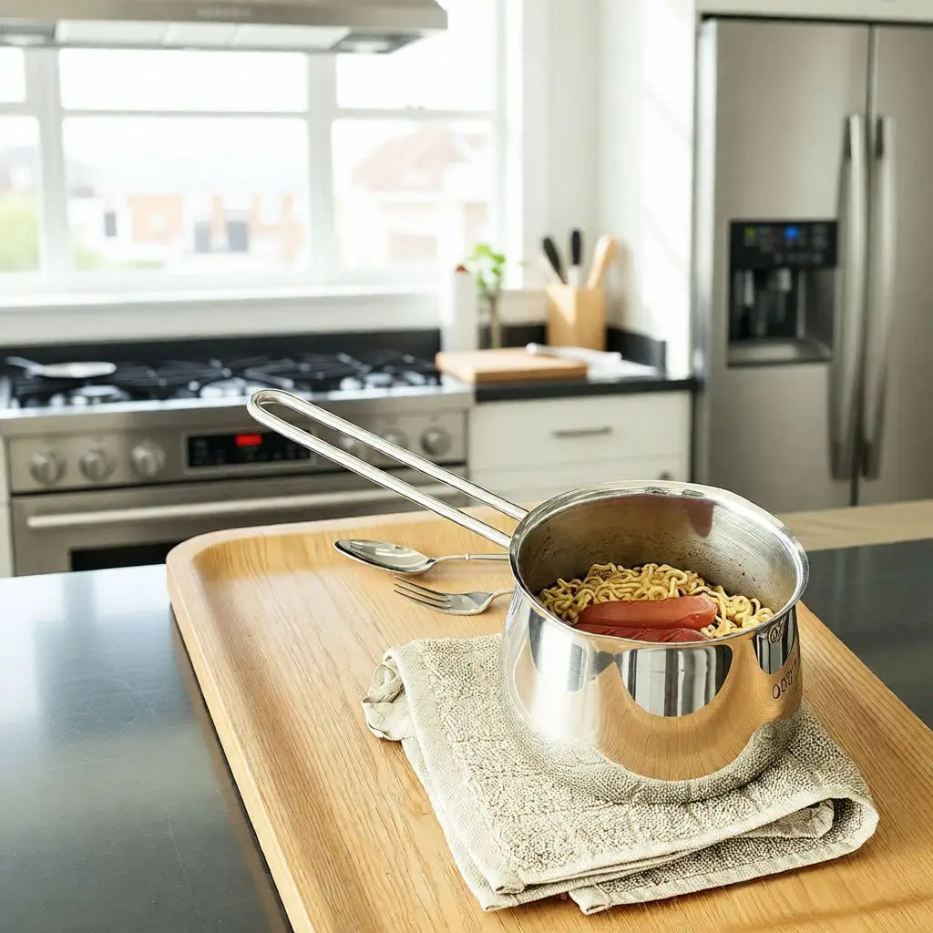 304 Stainless Steel Soup Pot with Single Handle