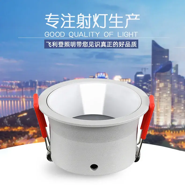 4 Inch LED Ceiling Light with Anti-Scratch Red Handles - Image 11