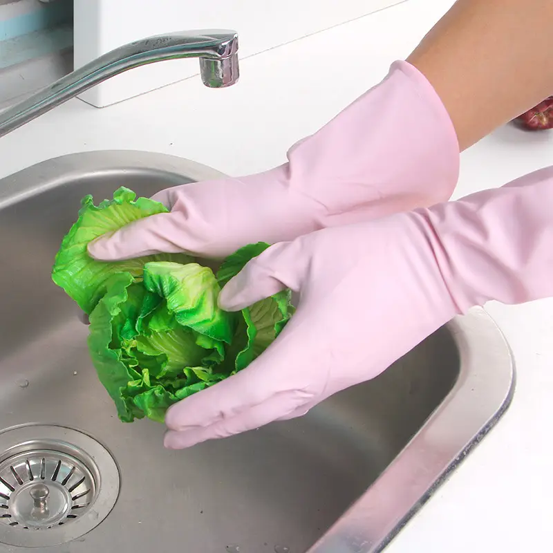Pink Dunlop Kitchen Cleaning Gloves - Image 5