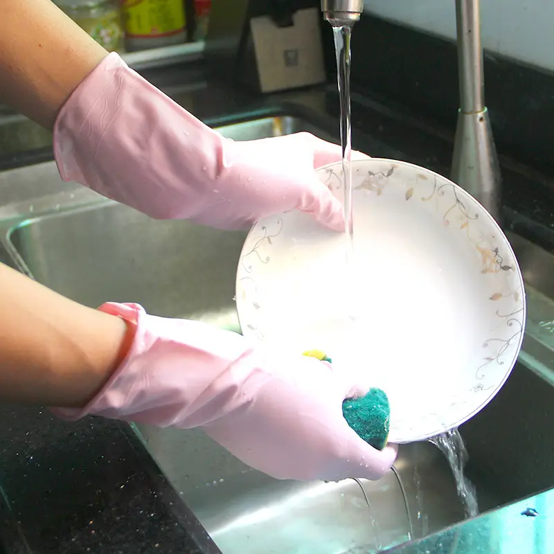 Pink Dunlop Kitchen Cleaning Gloves - Image 6
