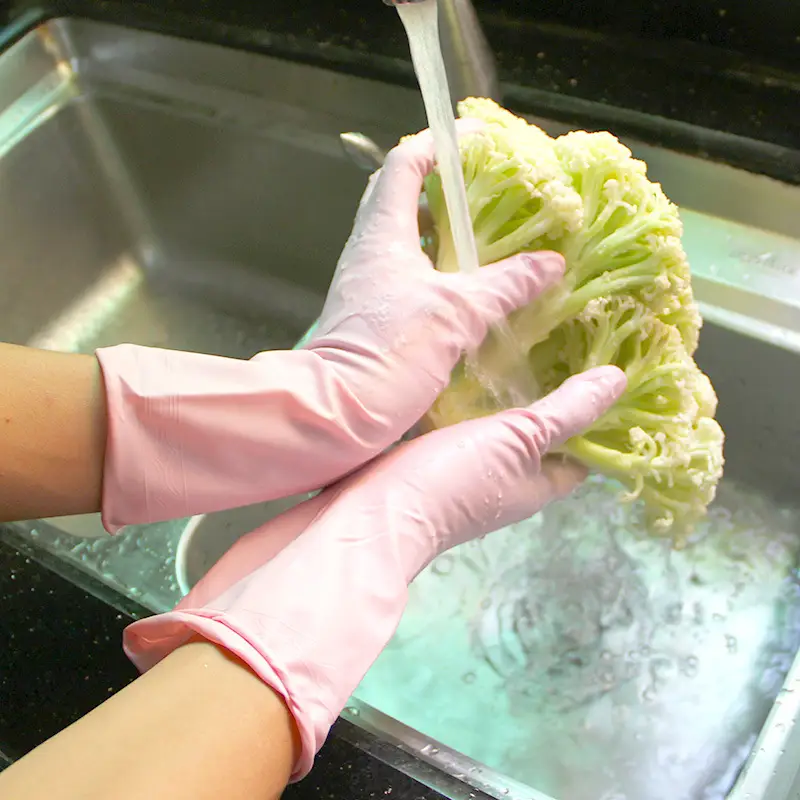 Pink Dunlop Kitchen Cleaning Gloves - Image 7