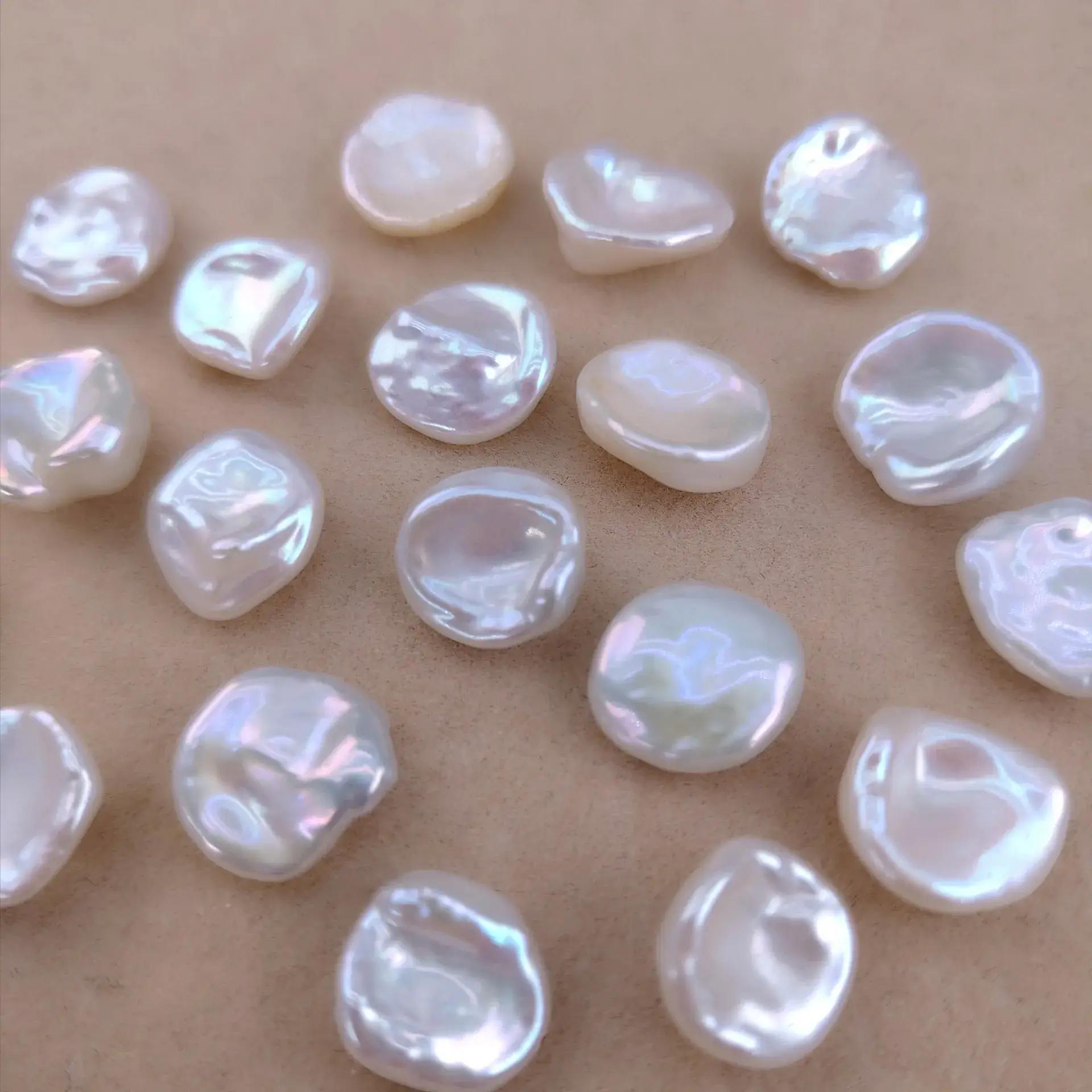Natural Baroque Pearl Petal Shaped Semi-Finished Beads - Image 3