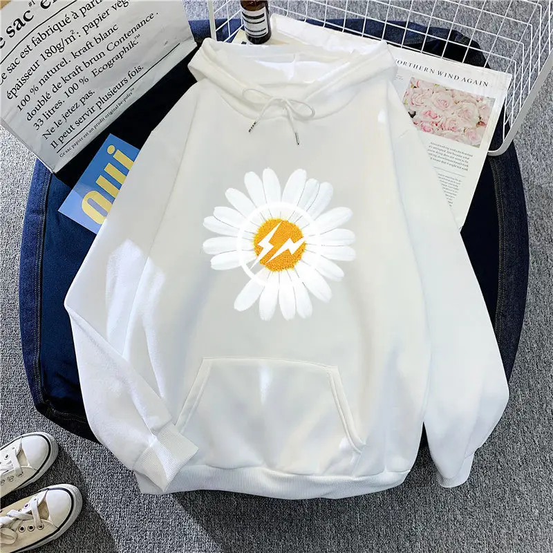 Green Daisy Hoodie for Women Fleece Lined 2025 — feature 2