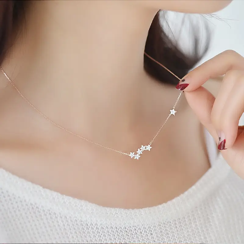 Silver Smiley Face Necklace for Women - Image 6