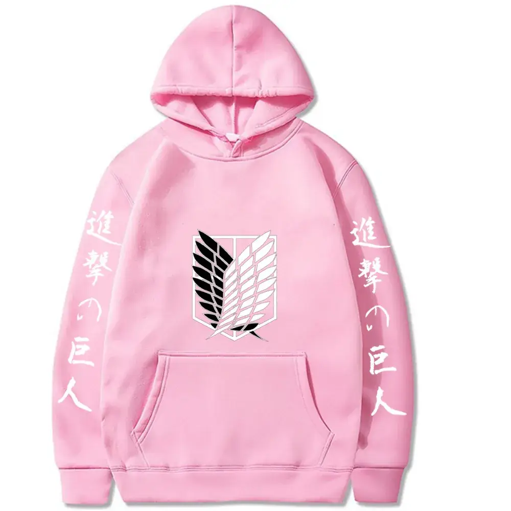 Red Hooded Sweatshirt Attack on Titan Youth Casual Winter Hoodie