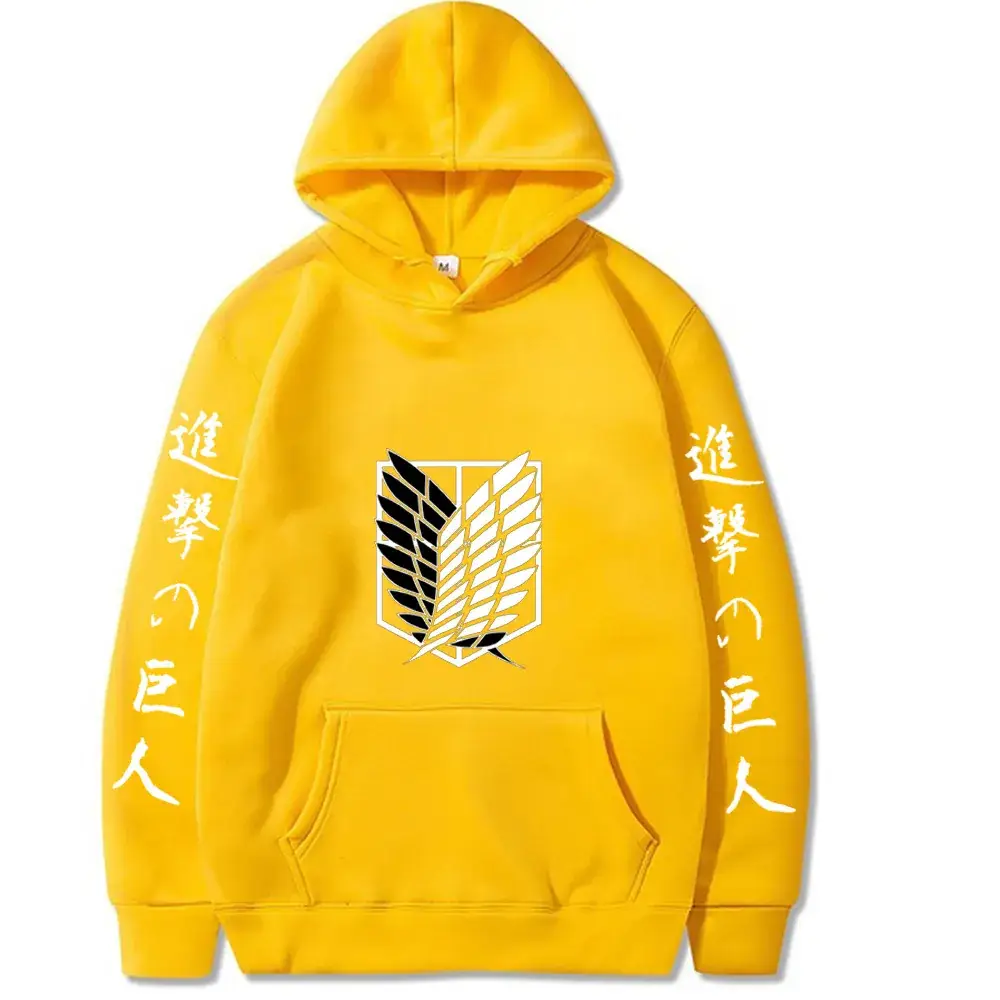 Red Hooded Sweatshirt Attack on Titan Youth Casual Winter Hoodie