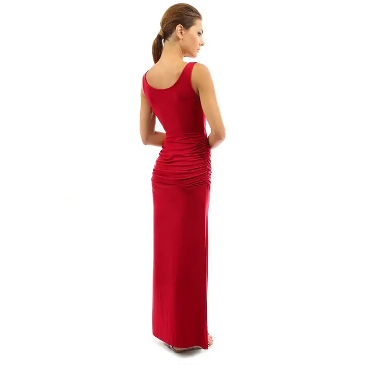 Turquoise Pleated Vest Long Skirt Set for Women - Image 13