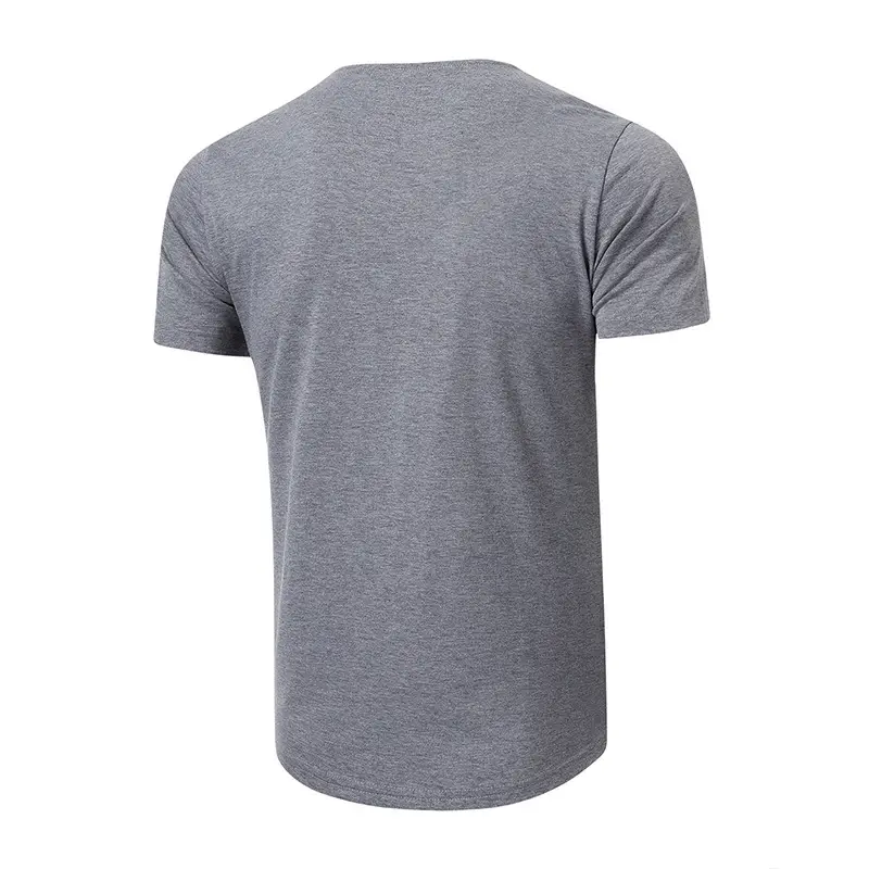 Men's Black Short Sleeve T-Shirt Large Size