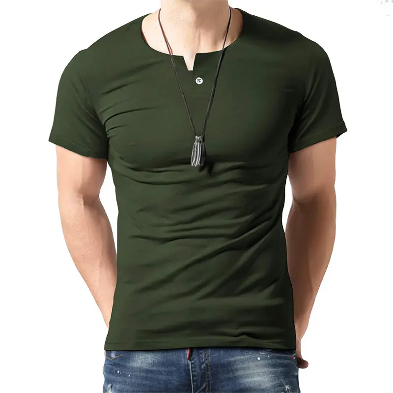 Men's Black Short Sleeve T-Shirt Large Size