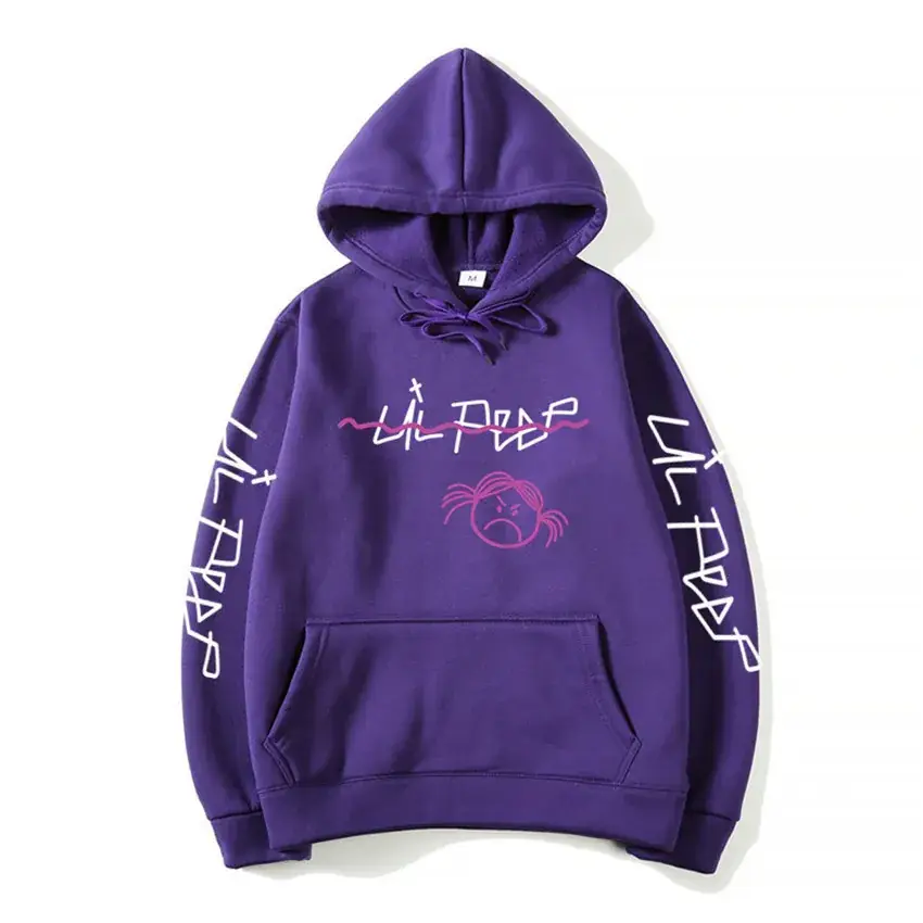 Men Printed Hoodie Lil Peep Yellow - Image 24