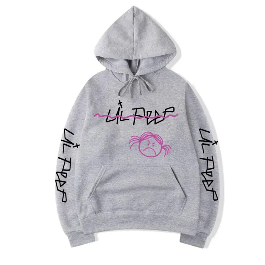 Men Printed Hoodie Lil Peep Yellow - Image 11