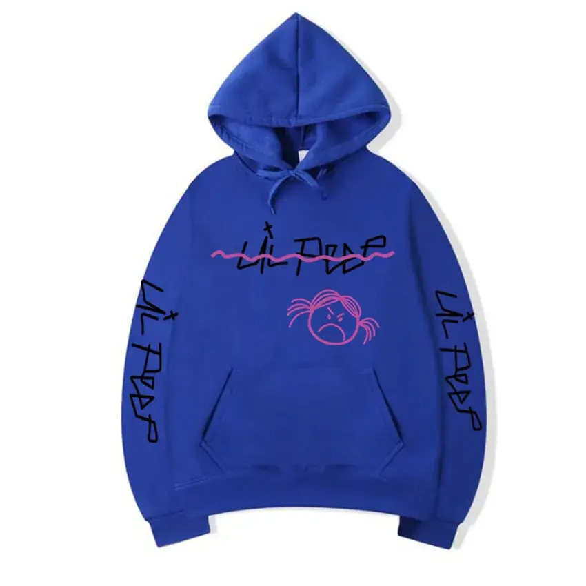 Men Printed Hoodie Lil Peep Yellow - Image 12