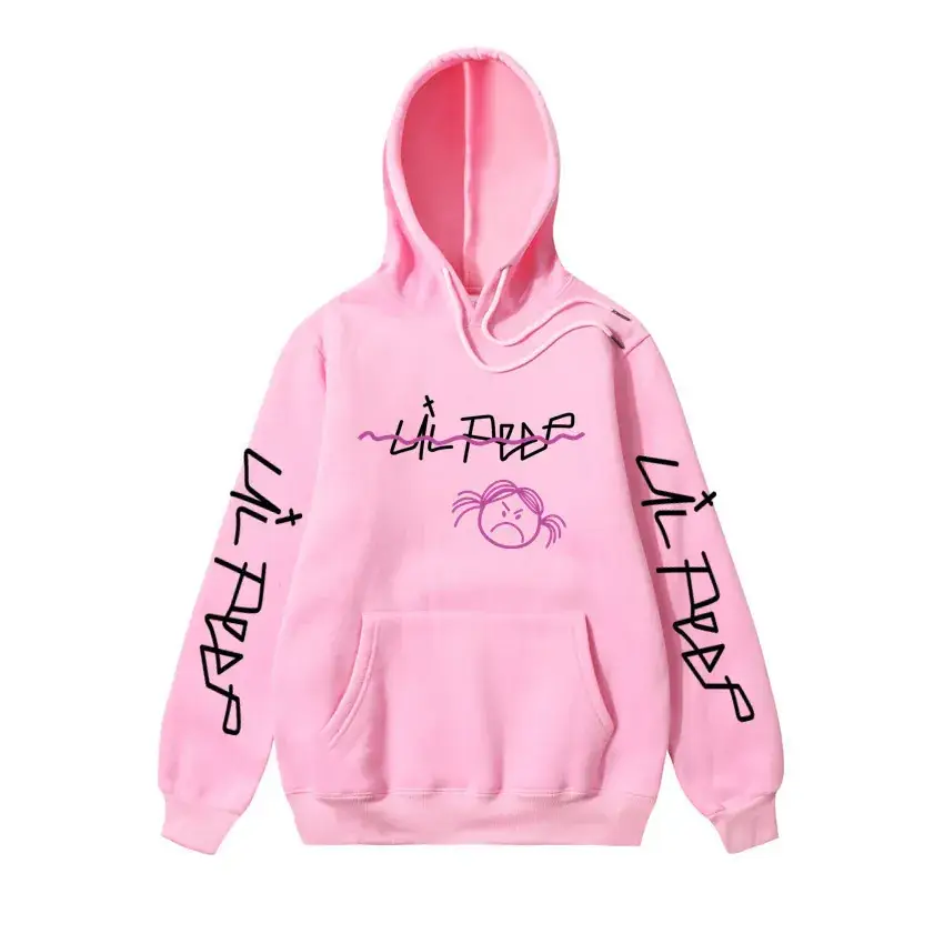 Men Printed Hoodie Lil Peep Yellow - Image 15