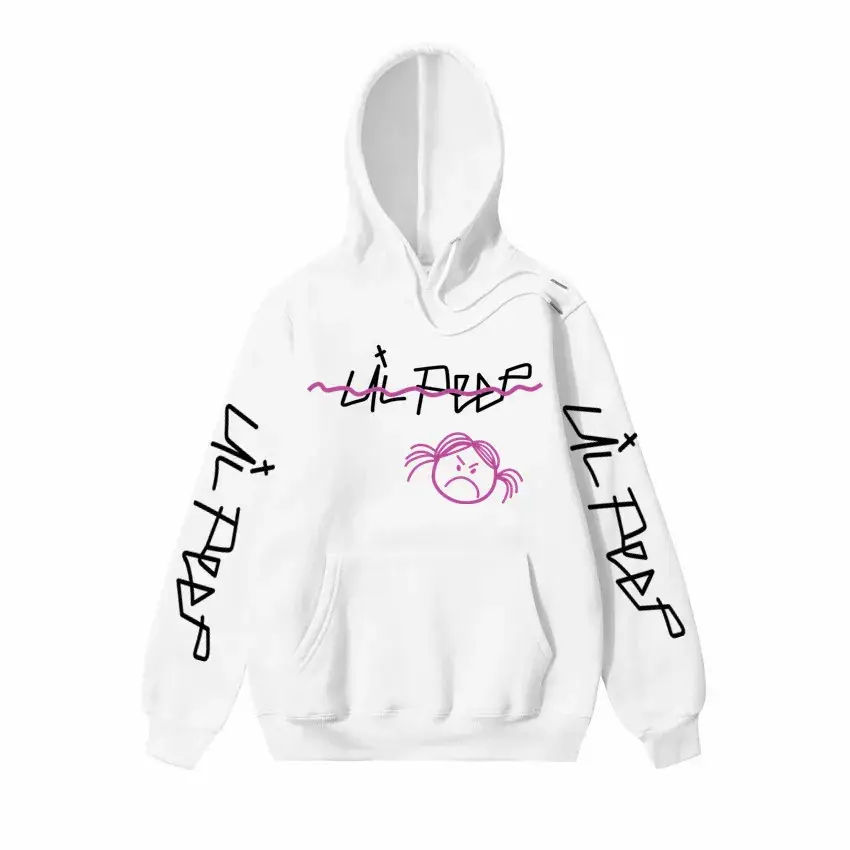 Men Printed Hoodie Lil Peep Yellow - Image 18