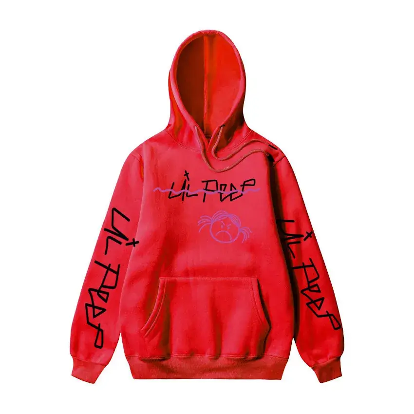 Men Printed Hoodie Lil Peep Yellow - Image 19