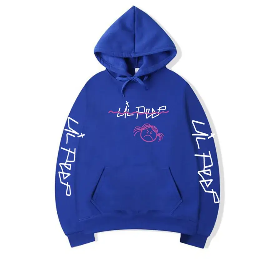 Men Printed Hoodie Lil Peep Yellow - Image 5
