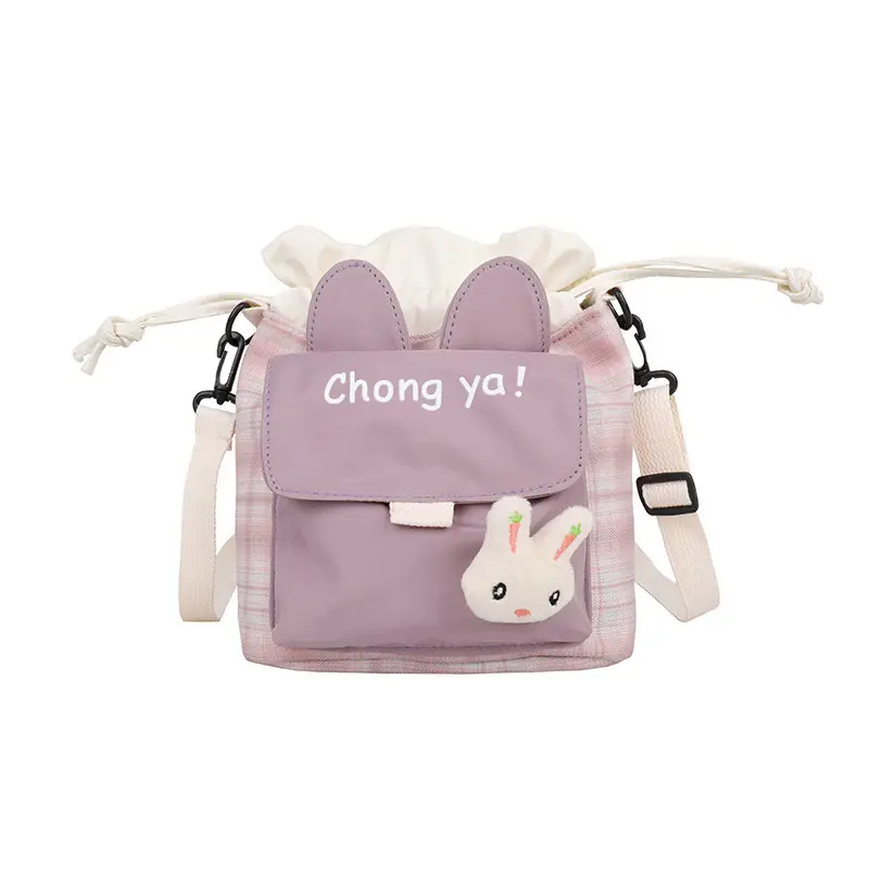 Cute Bunny Design Crossbody Bag for Women Purple - Image 7