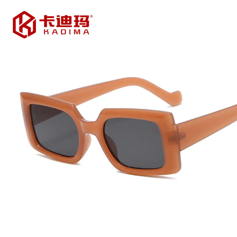 2021 New European American Square Sunglasses HDAMA Brown