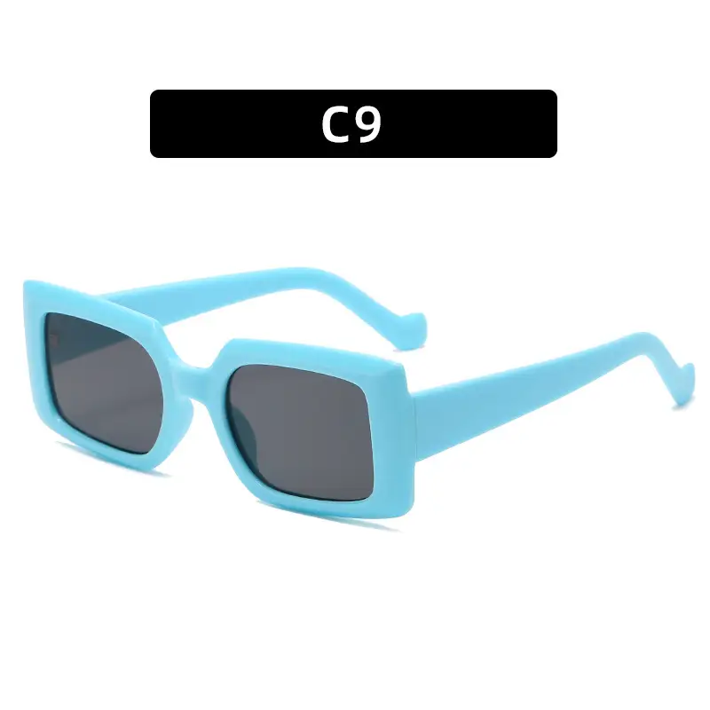 2021 New European American Square Sunglasses HDAMA Brown