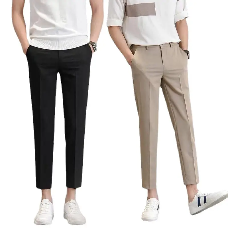 Men Ankle Pants Slim Fit Casual Summer Wear - Image 8