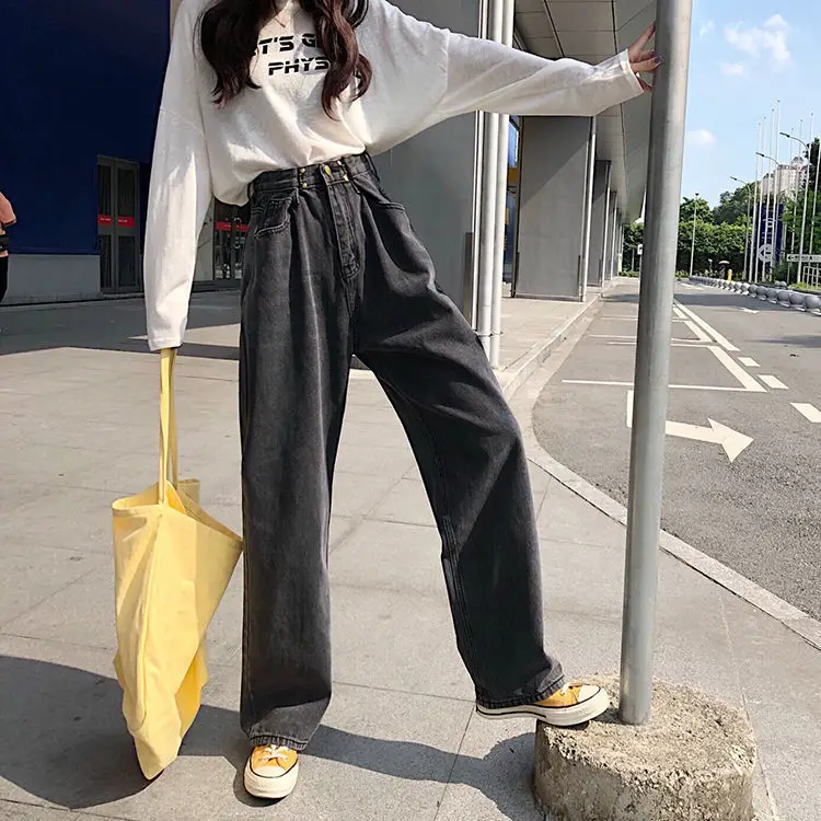 Women Plaid Crop Jeans Set Autumn Spring Slimming - Image 7