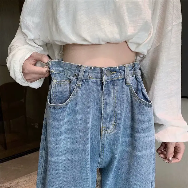 Women Plaid Crop Jeans Set Autumn Spring Slimming - Image 3